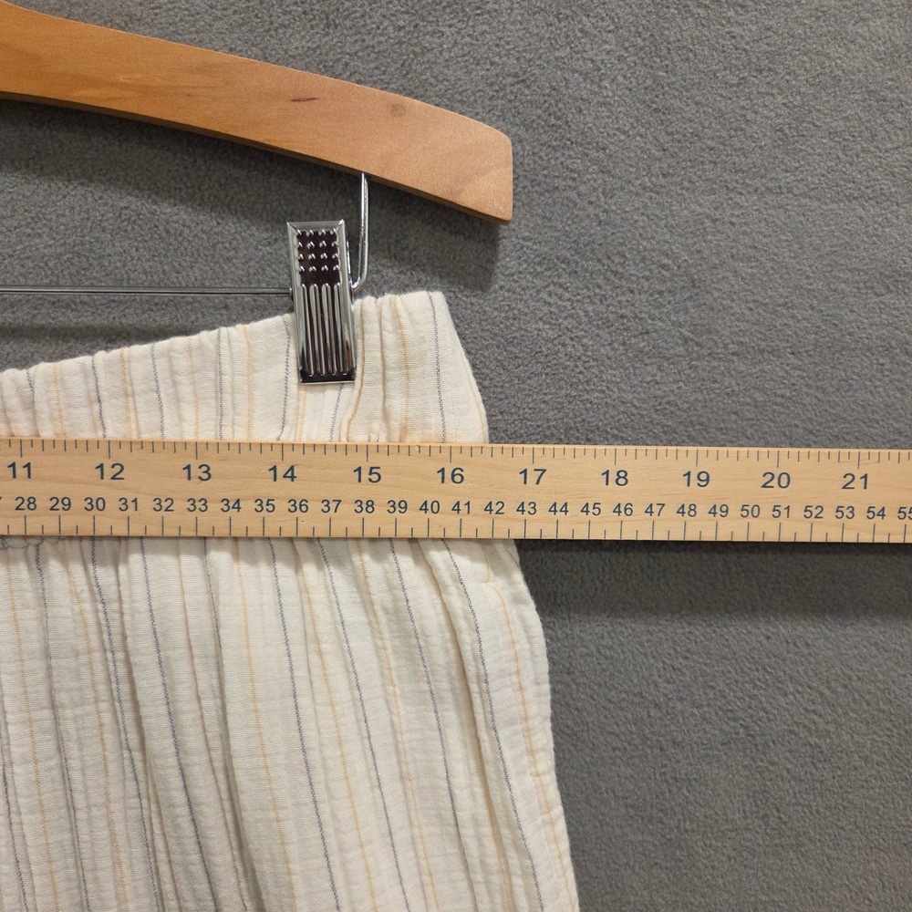 Wonderly Boho Striped 100% Cotton Gauze Wide Leg Pants Womens 1X Beachy Casual - Picture 6 of 9